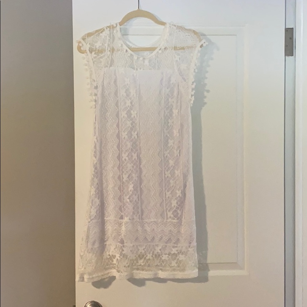 White dress/cover up